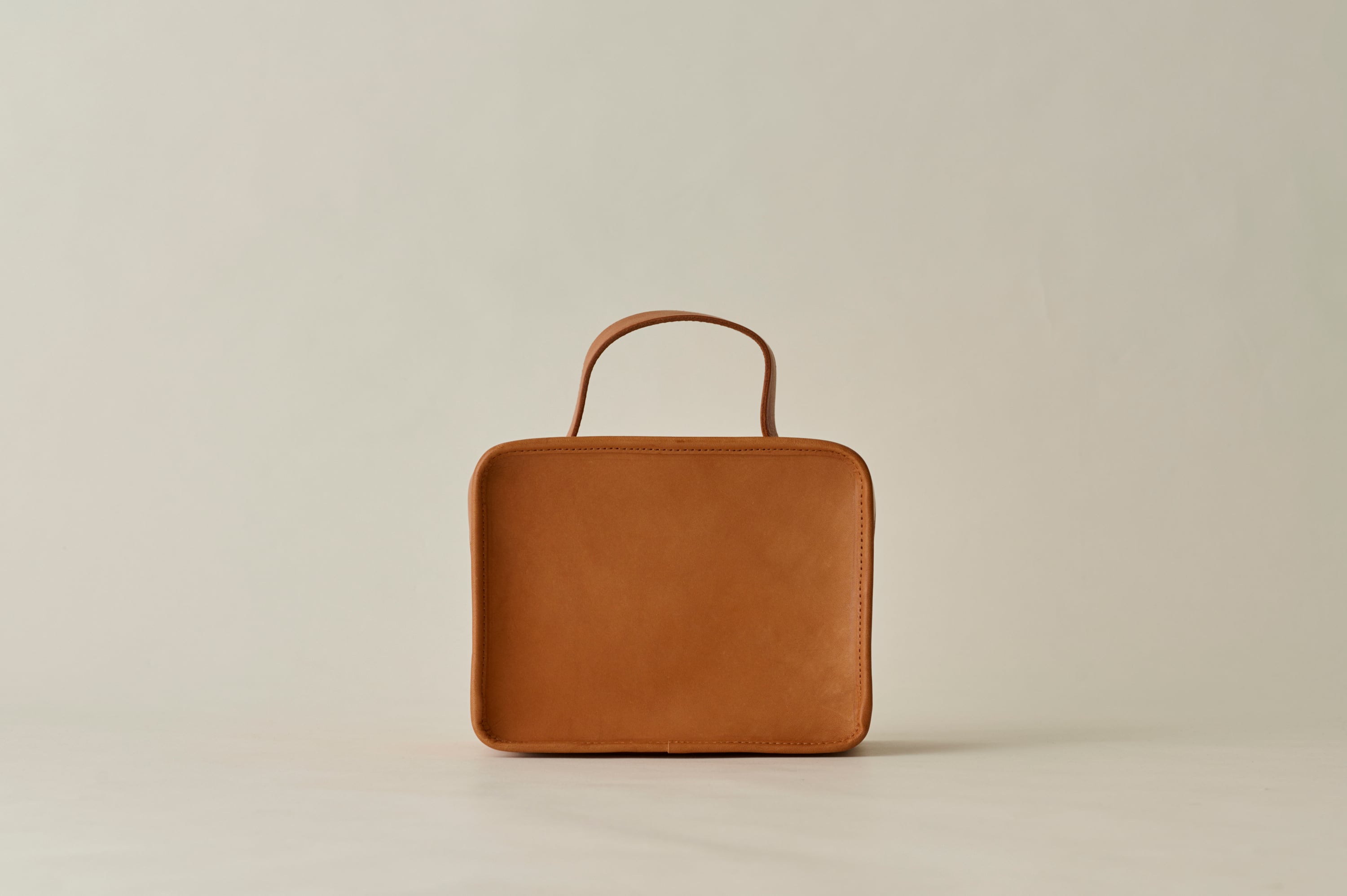 限定品 camel leather mini book bag アースレザー