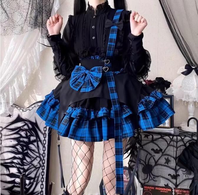 ゆめかわ♡全2カラー チェック柄ミニスカート suka10☆ | ゆめ