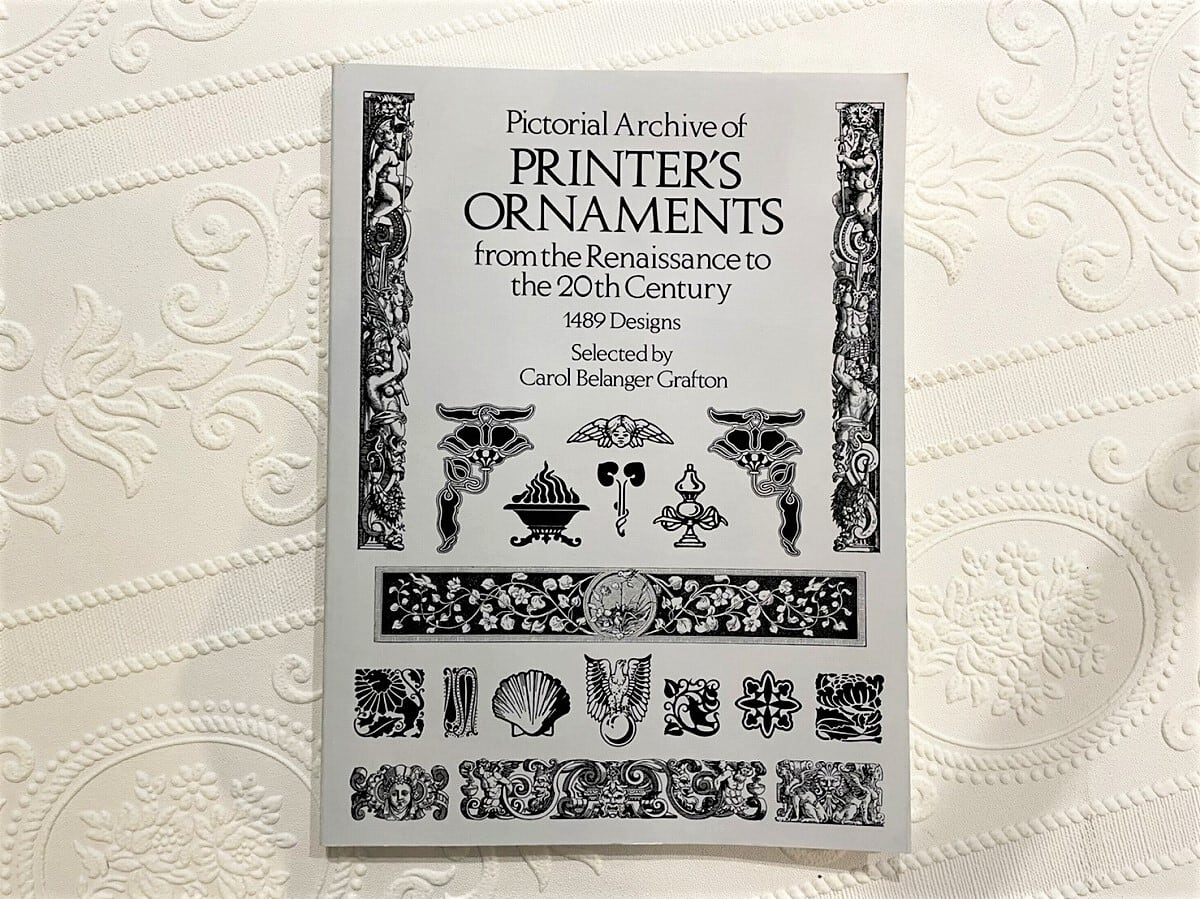 【VA393】Pictorial Archive of Printer's Ornaments: from the Renaissance to the 20th Century /visual book