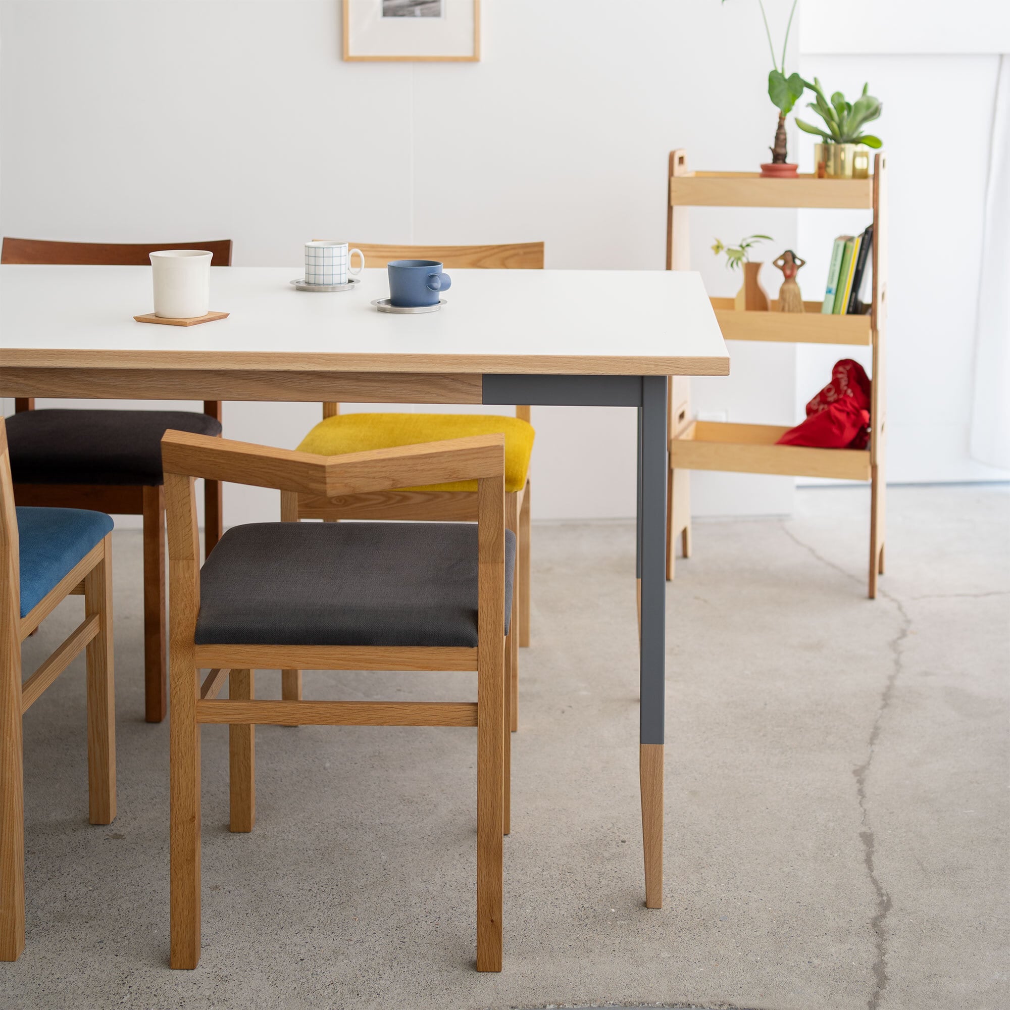 昭和レトロ トーア ナショナル 木製ダイニングテーブル 木目柄メラミン天板 北欧レトロ トーア TOA 木製 大型 ダイニングテーブル センター