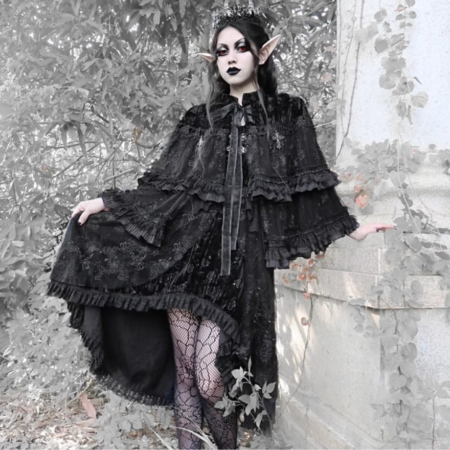 ロリータファッション通販 SEASONZ 地雷服 Blood マント ケープ