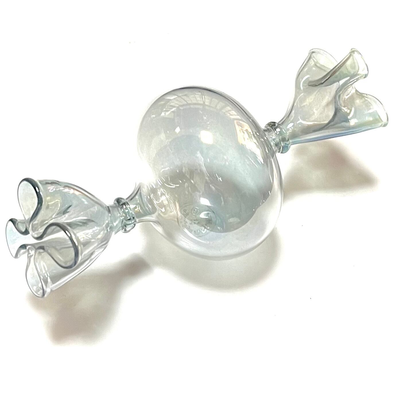 ボヘミアガラス モーゼル Moser 花瓶 フラワーベース プラム