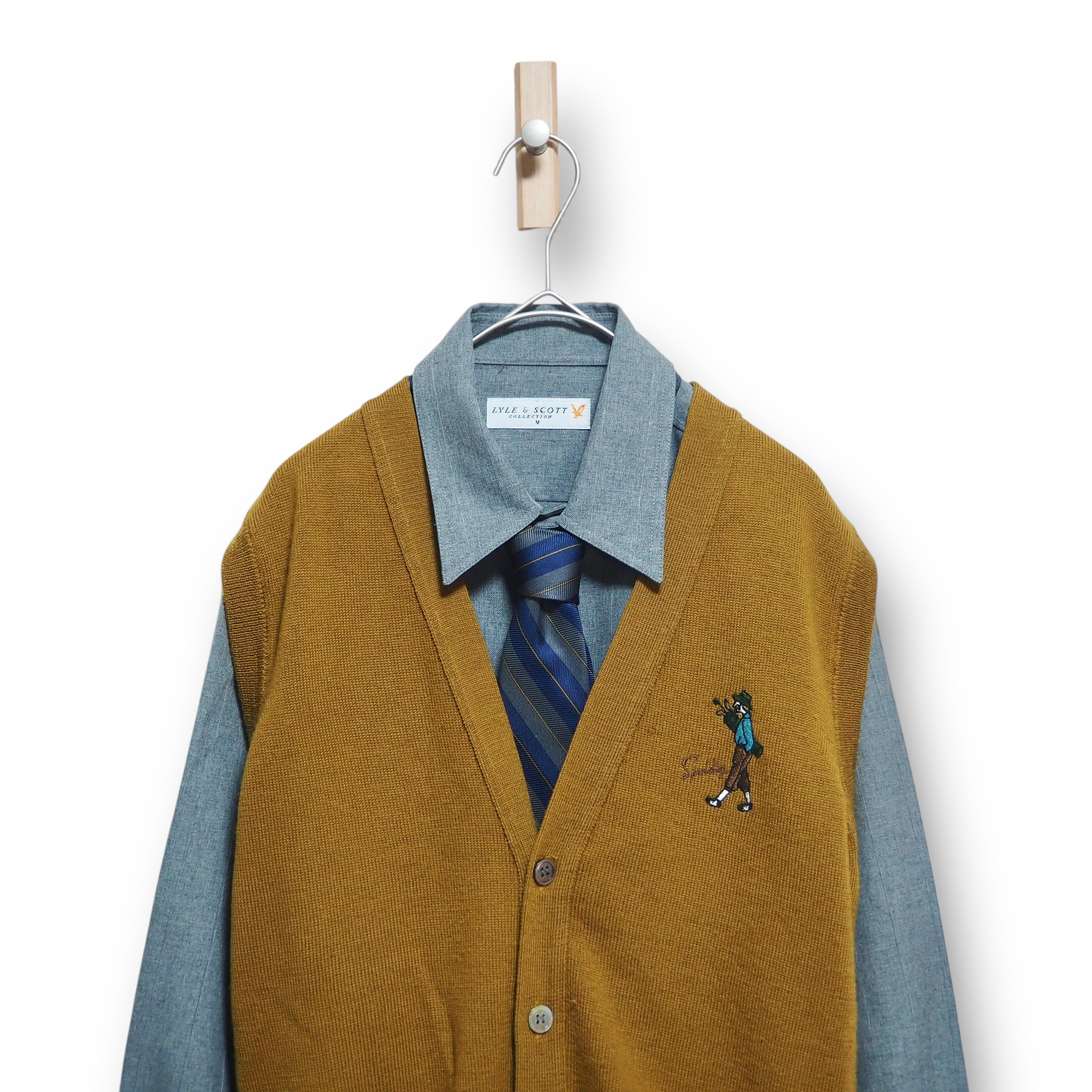 【DUNHILL】ネクタイシャツ+ベスト