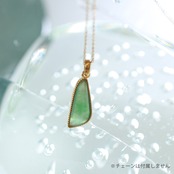 透き通る緑 K10YG 翡翠ペンダントトップ 1点物！A貨翡翠 jd_pt1244