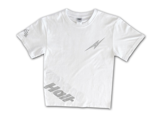 Tシャツ / Halt Inazuma Tee WHITE × SILVER LOGO /  綿100%