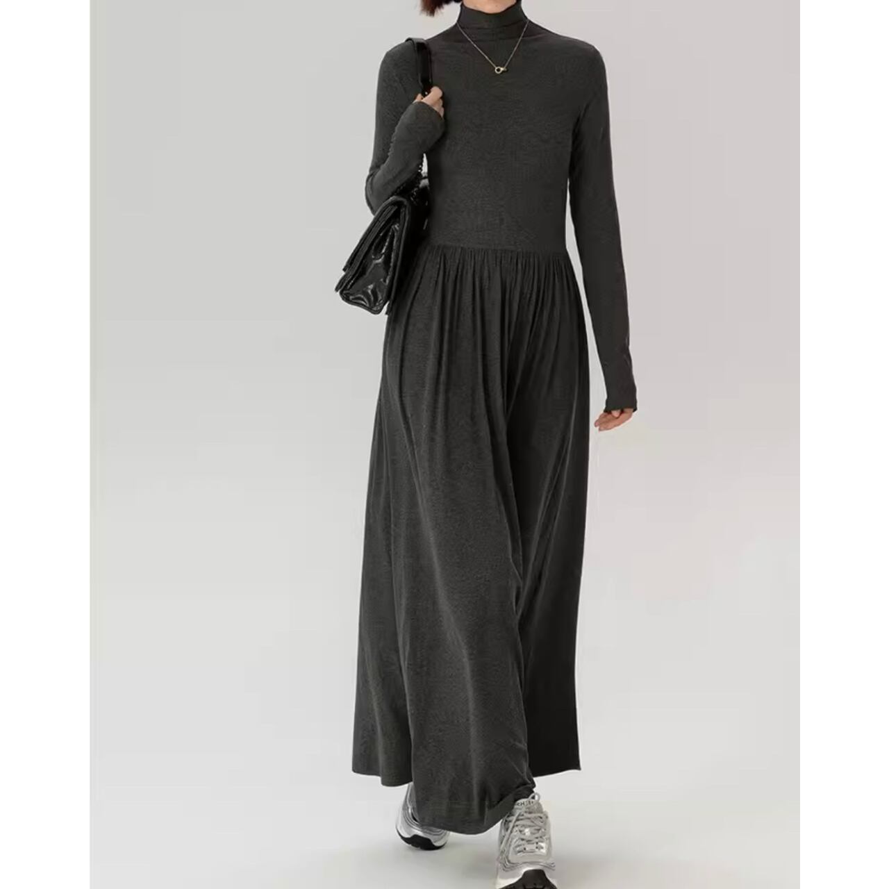 スリムニットロングワンピース(2color) OP2592