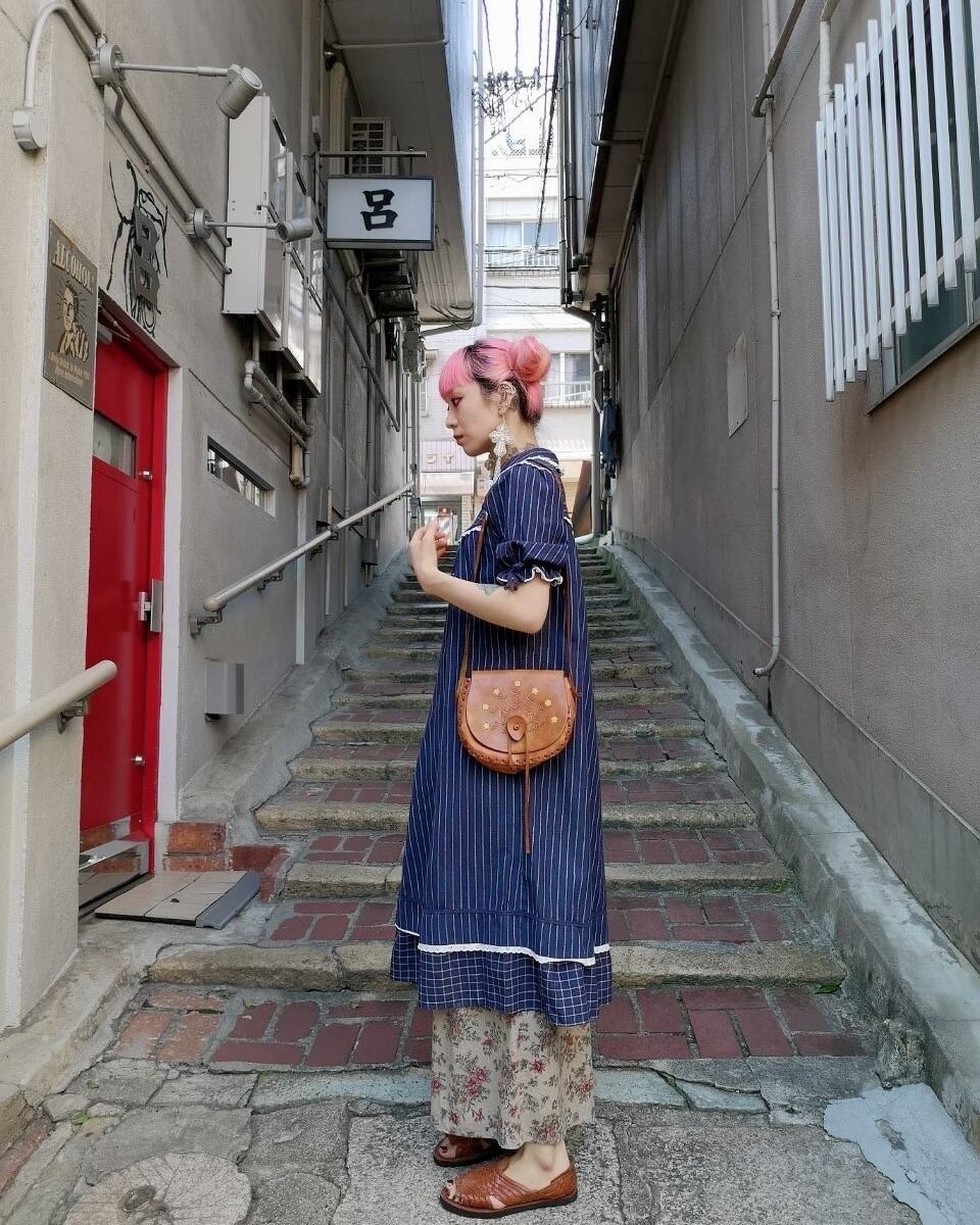 EUROPE retro Onepiece | 腹の虫 / 心斎橋アメ村古着屋