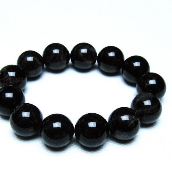 モリオン 黒水晶 ブレスレット 18mm 一点物 メール便可 [M便 1/10] 111-46292
