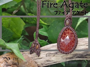 情熱をかきたてる魔石『ファイアアゲート』トップネックレス