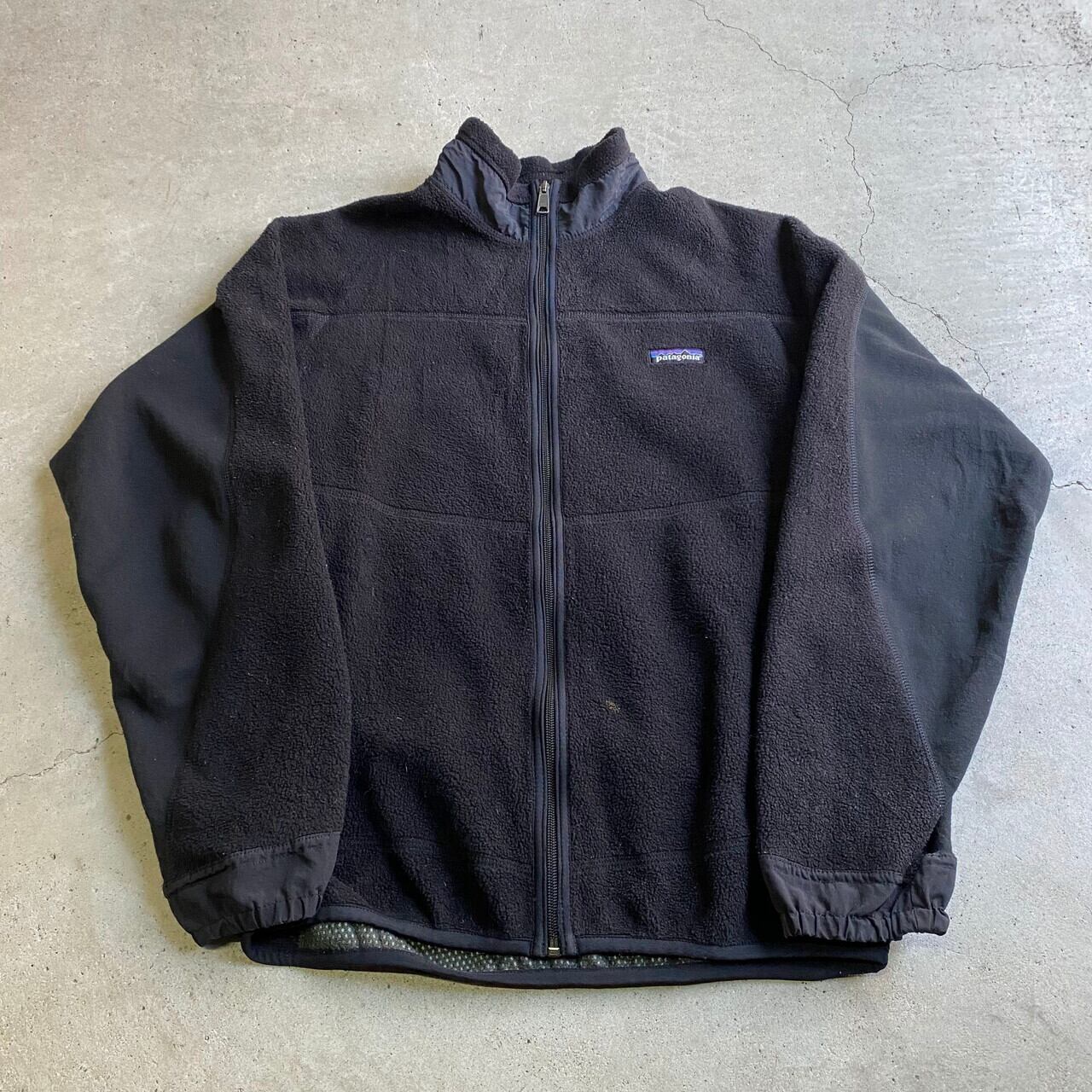 98年製 USA製 patagonia パタゴニア ストレッチ切替 フルジップ フリースジャケット メンズM 古着 90年代 90s ヴィンテージ  ビンテージ ブラック 黒色【アウトドアジャケット】【VTG】【CS2301-30】【AN20】 | cave 古着屋【公式】古着通販サイト ...