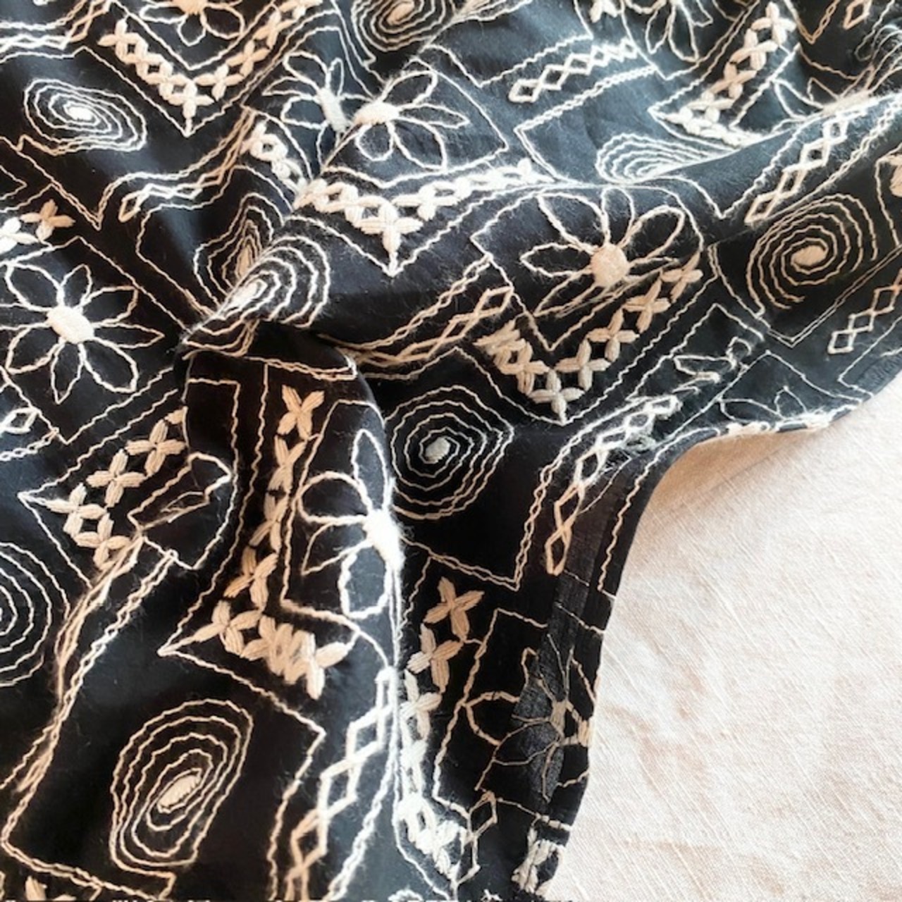 【即売品】prele : ラップスカート刺繍