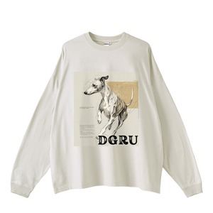 イタリアン・グレーハウンド フロントプリント　ロングスリーブTシャツ　