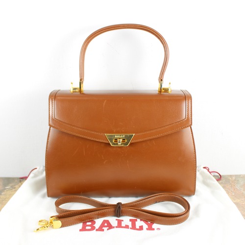 .OLD BALLY TURN LOCK LEATHER 2WAY SHOULDER BAG/オールドバリーターンロックレザーショルダーバッグ 2000000046495