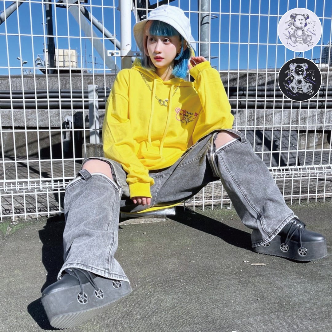 5/14 完売WHITE再入荷！】50%OFF☆バツくまパーカー