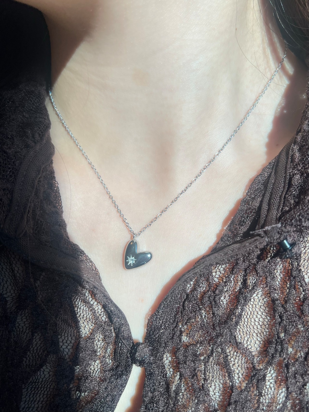 Petite heart necklace