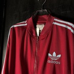 90s〜00s adidas トラックジャケット　ワインレッド×アイスブルー　ATP アディダス