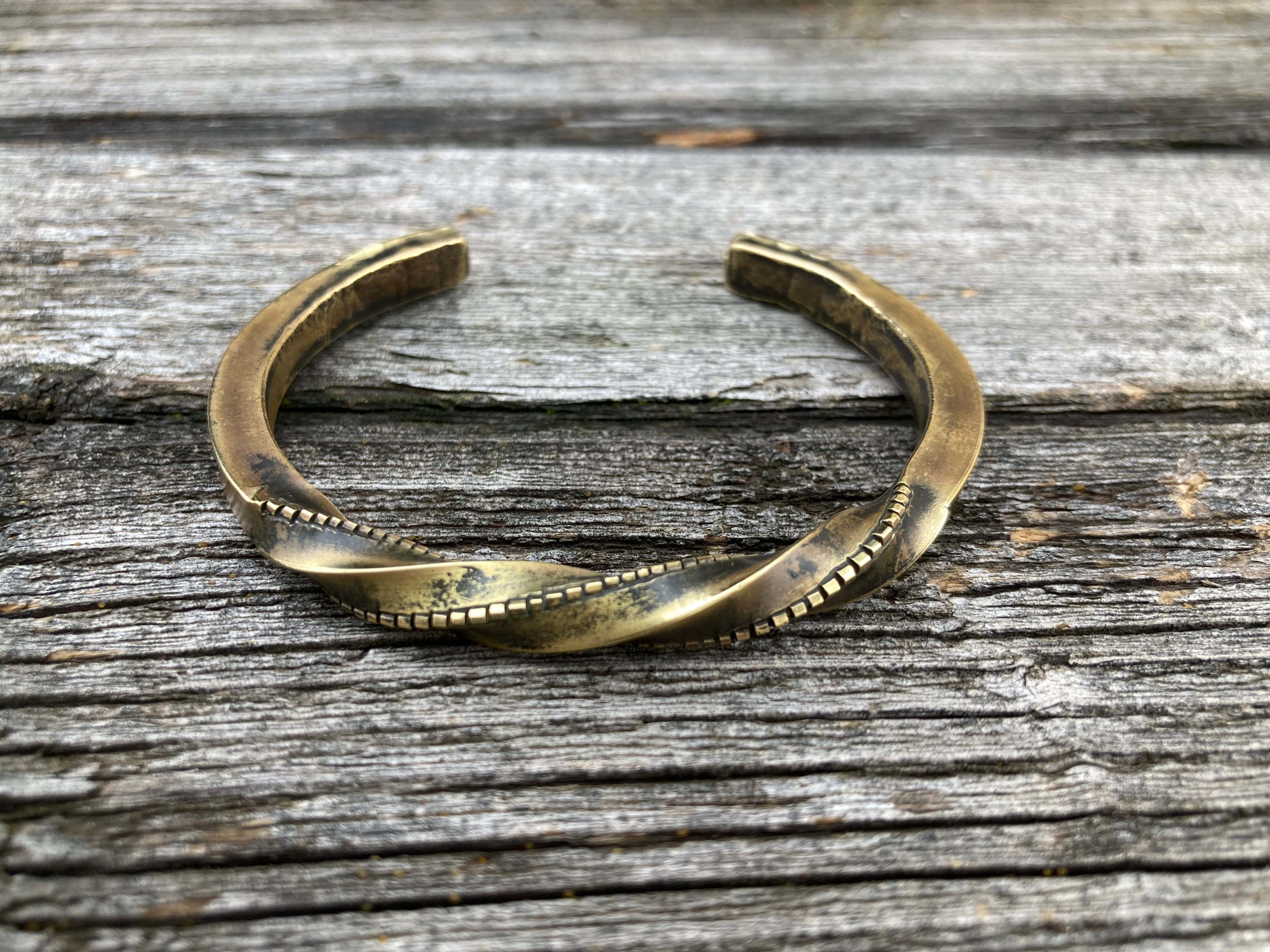 バングル ツイスト レア ヴィンテージ アンティーク BRASS