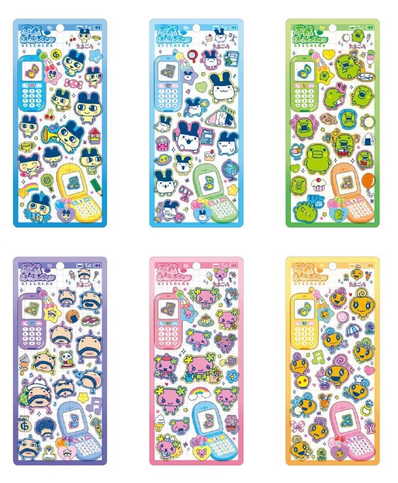 シールステッカー じゅわっとステッカー 全6柄セット miw_81525_81530