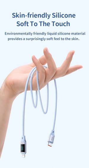 Digital HD USB-C Lightning 36W ケーブル 1.8m 急速充電 充電 データ同期 出力表示 ライトニング タイプC iPhone