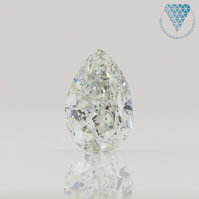 0.37 ct FAINT  GREEN SI2 PEAR GIA 天然  ダイヤモンド ルース