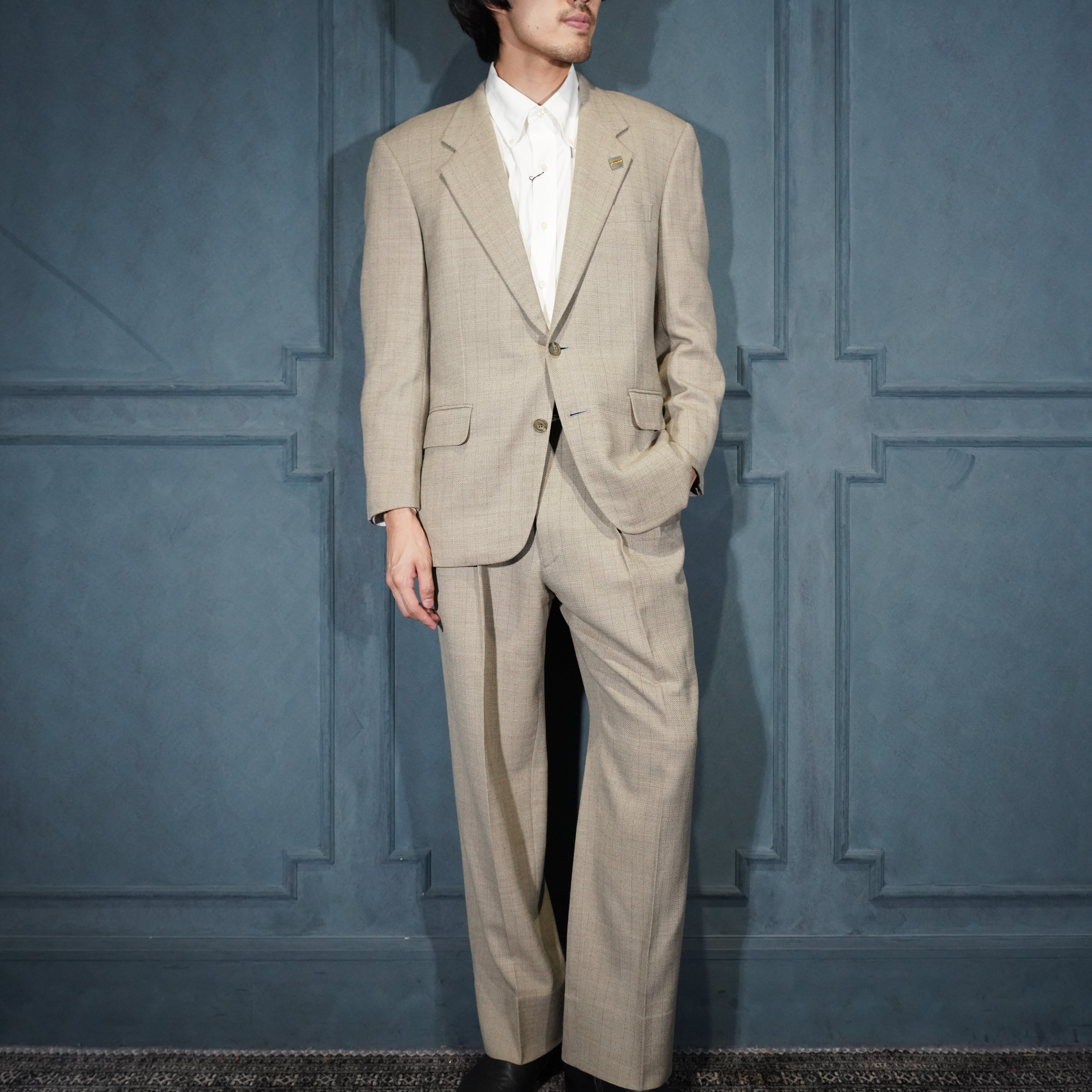Christian Dior CHECK PATTERNED WOOL SET UP SUIT/クリスチャン