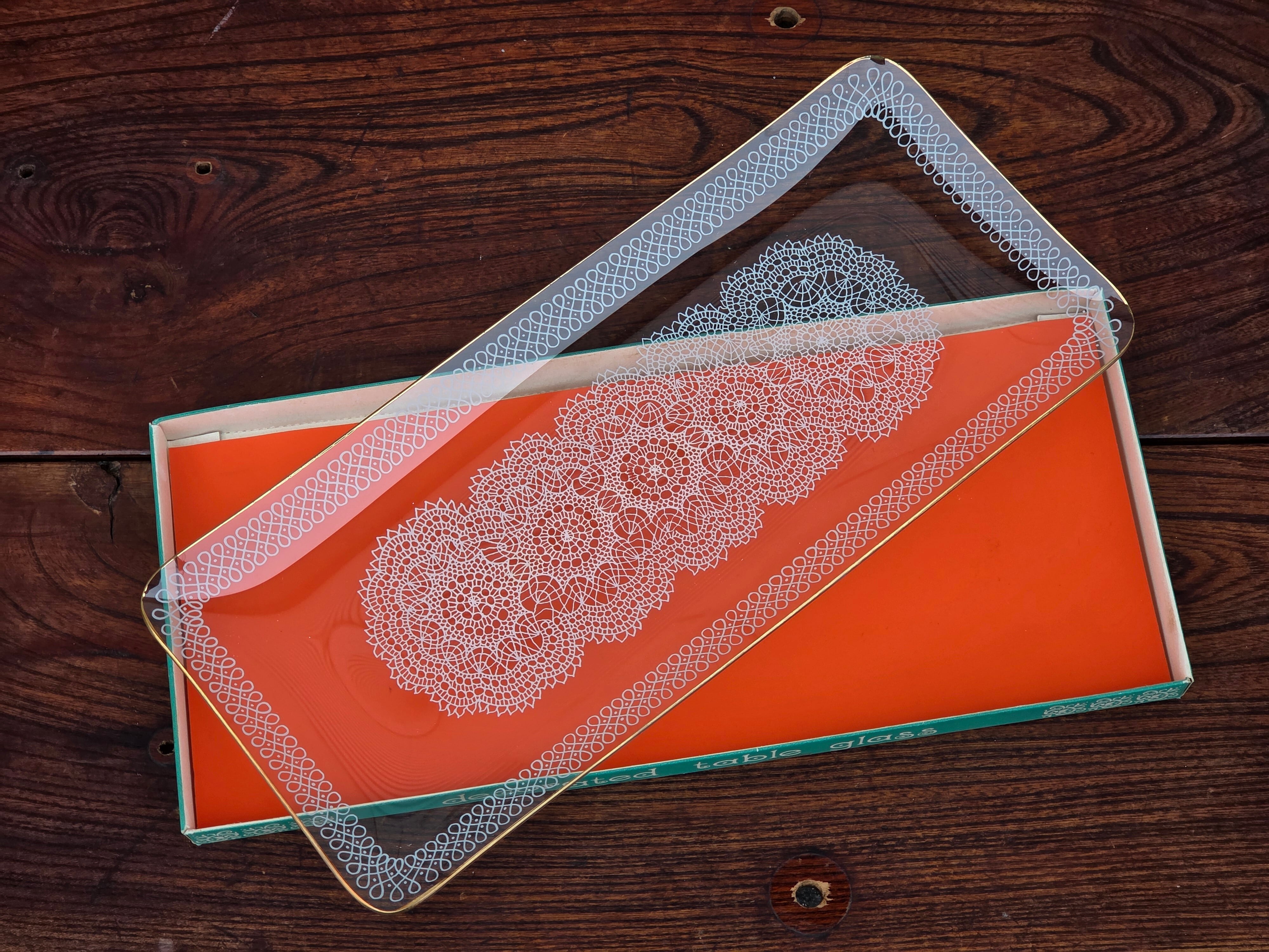 【Vintage】オランダ ガラスのサービングプレート /f234