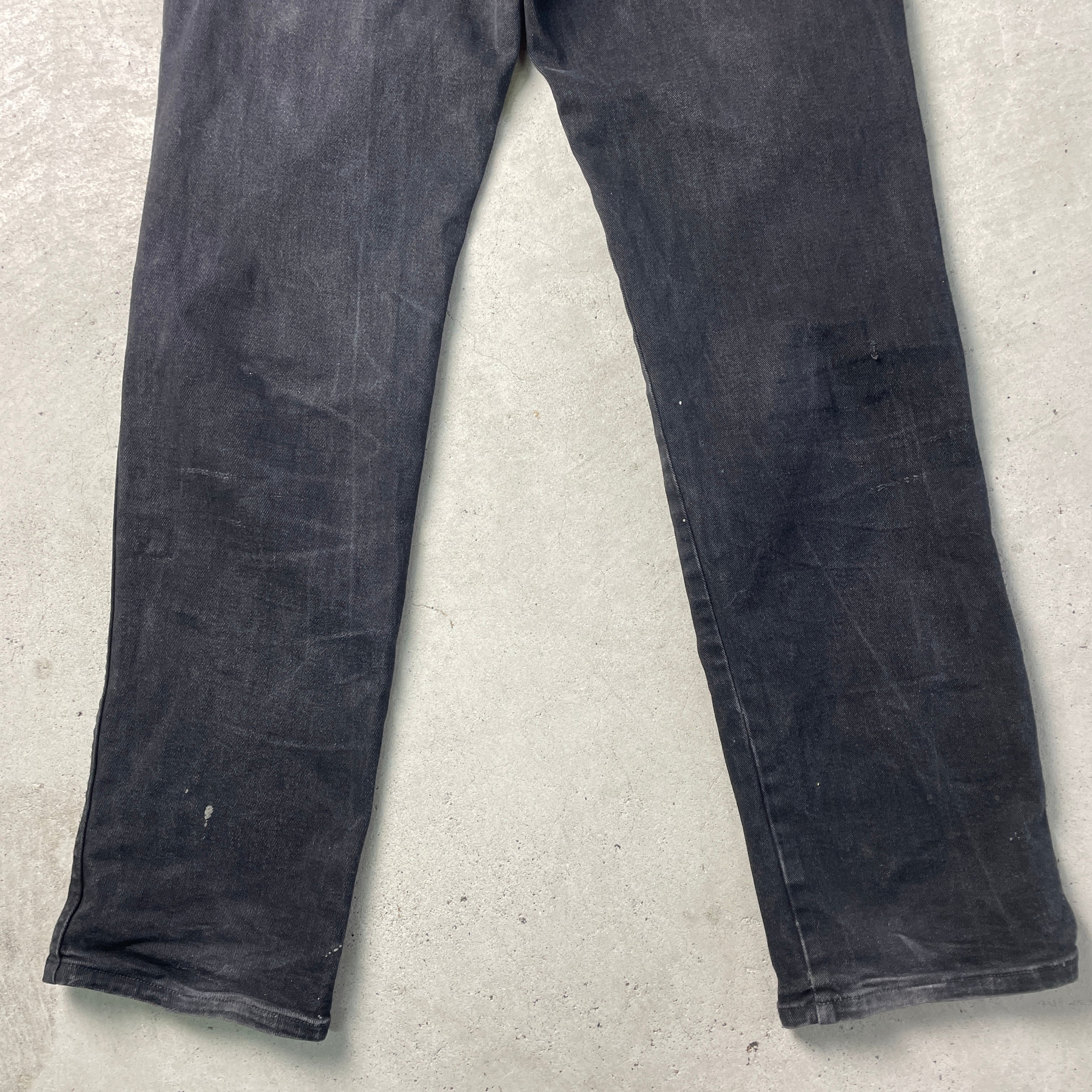 Wrangler ラングラー TEXAS STRETCH ブラック デニムパンツ 黒 メンズ W36 古着 ブラック【デニムパンツ】【SS2401-30】【back】  | cave 古着屋【公式】古着通販サイト