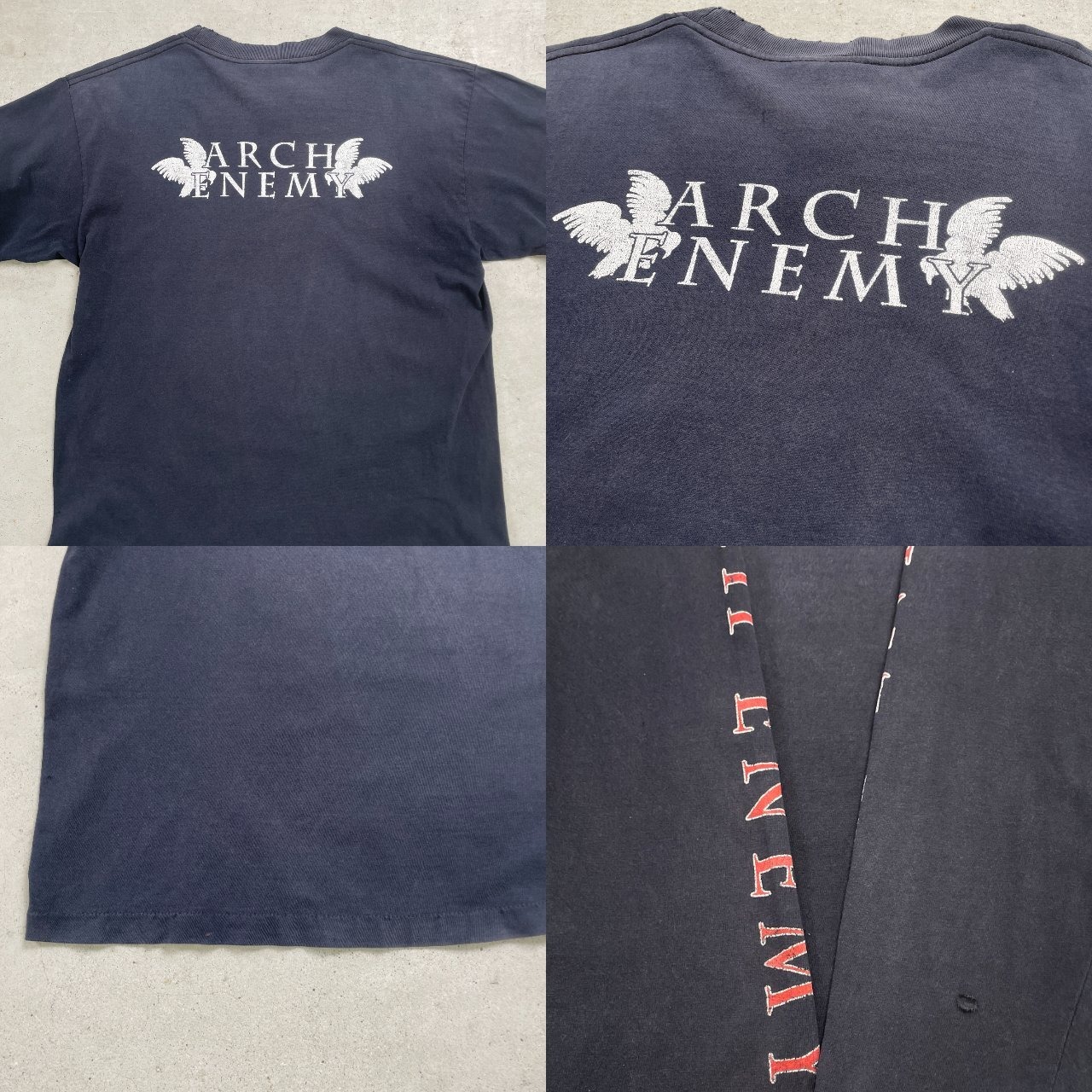 00年代 ARCH ENEMY バンドTシャツ バンT ロングTシャツ ロンT メンズL 
