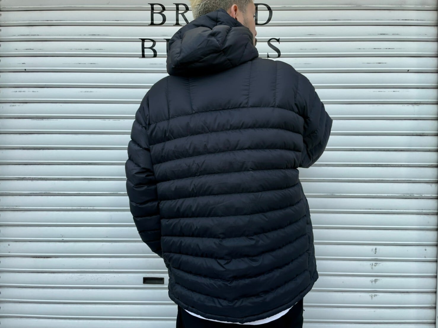Supreme 20AW micro down half zip hooded pullover BLACK XL 260JK0605 | BRAND  BUYERS OSAKA