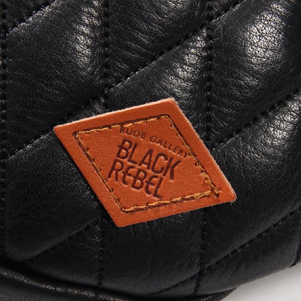 RUDE GALLERY BLACK REBEL : OUTSIDERS LEATHER WAIST BAG | Gusset