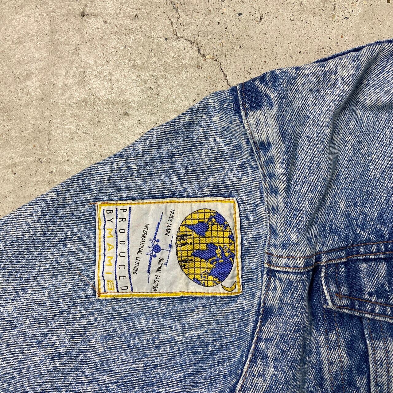 80年代〜 ユーロ MAMI B PARIS デニムジャケット ワッペンデザイン