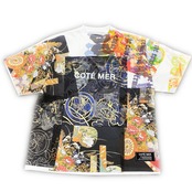 【tshirts141】Lsize KIMONO PRINT T-SHIRTS white