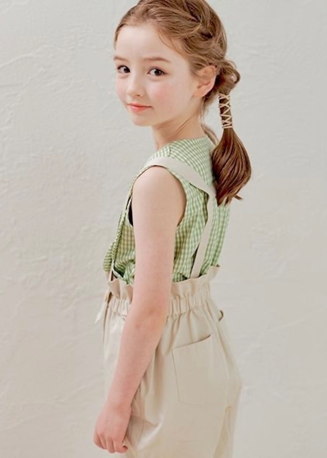 フリルウエストサス付ハーフパンツ〈Ivory〉