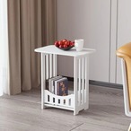 サイドテーブル　おしゃれ　スリム　ソファーサイドテーブル　ベッドサイドテーブル　シンプル　モダン　リビング　ナイトテーブル　ソファーテーブル　白　ホワイト　収納　本　小物