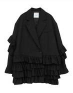 CLANE FRILLED TAILORED JACKET