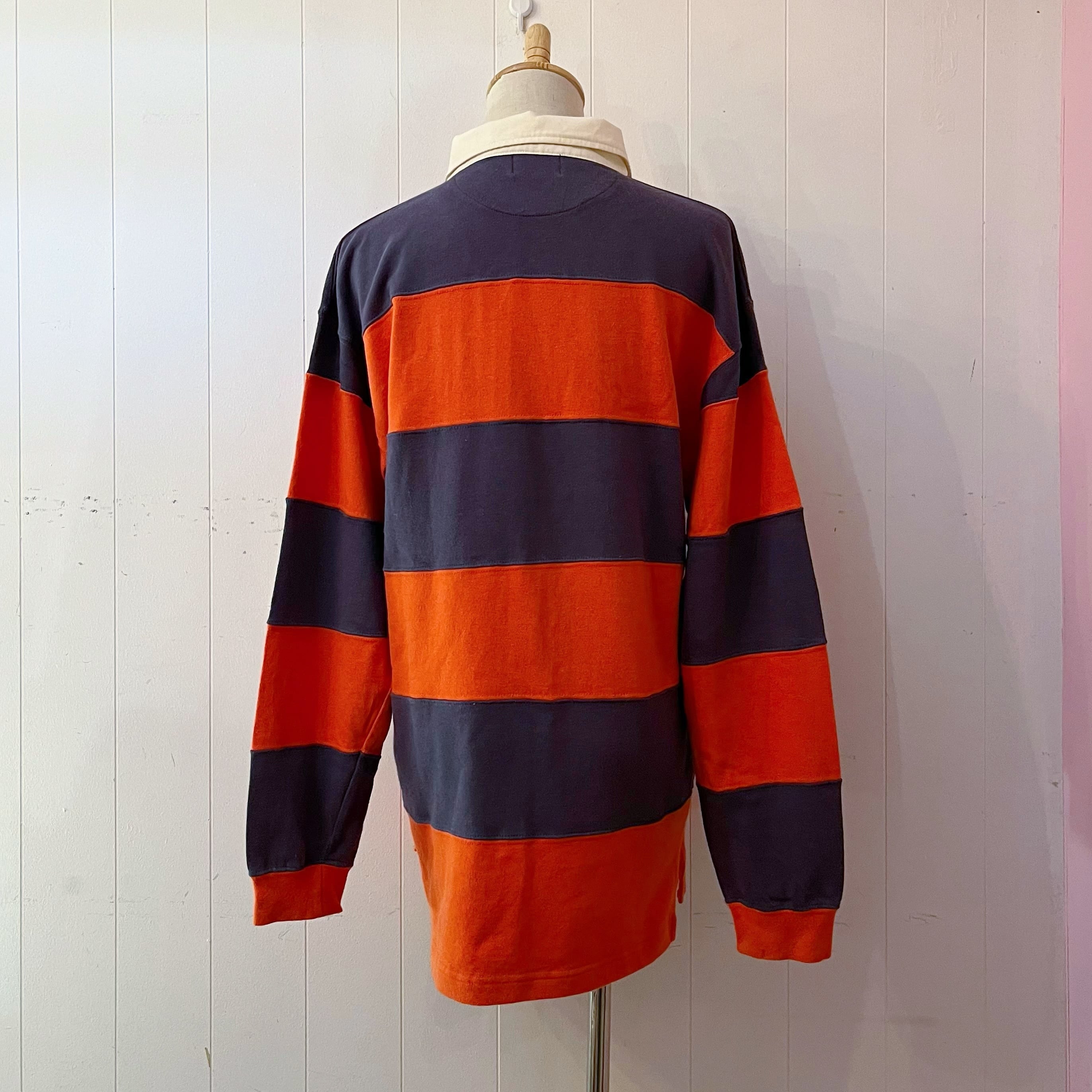 orange stripe rugger shirt