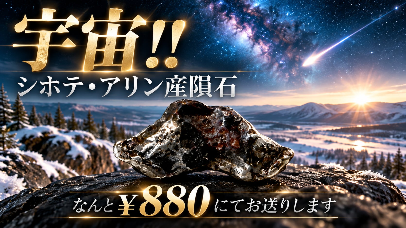 シホテ・アリン隕石（メテオライト）BOX［No.K-529］ | デザイン