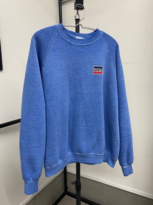 80sVintage Levi's Print Ciewneck Sweater/L