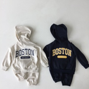 【BABY&KID】BOSTONロゴフーディセットアップ