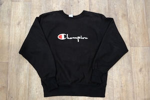 90s champion reverse weave "black"