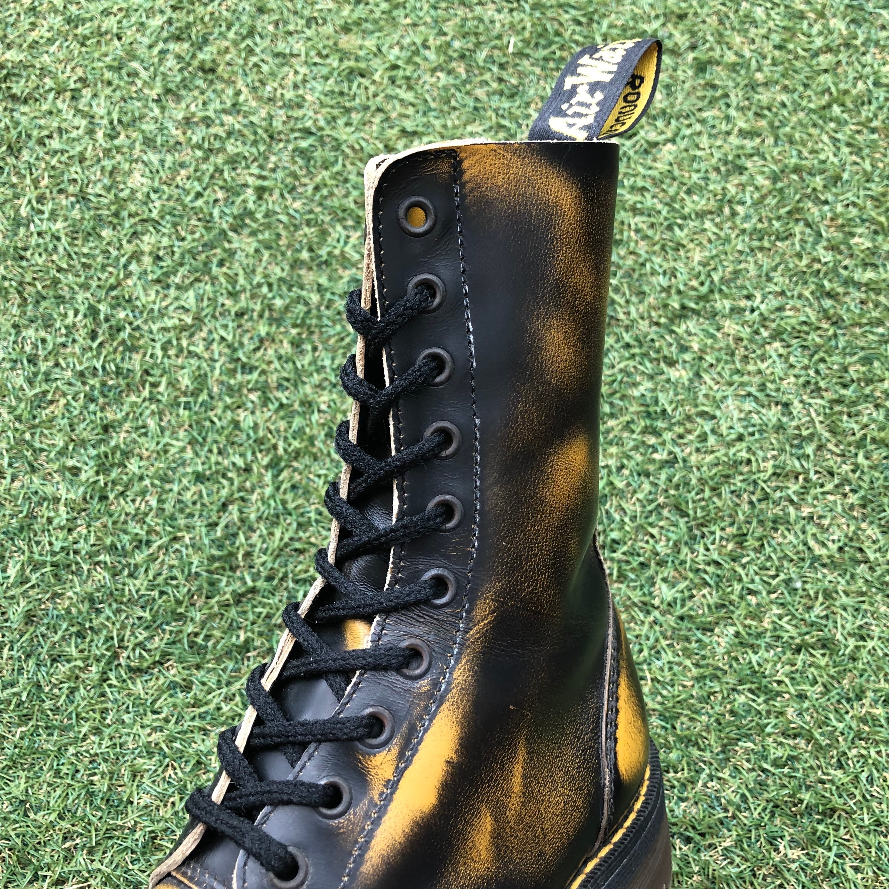 Dr.martens 10hole スチールトゥ クレイジーボム - ブーツ