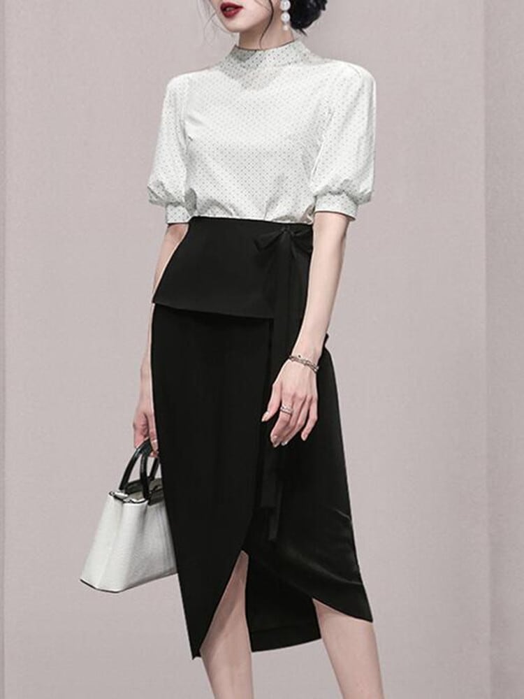 ワコールYUEトップスとスカートセットL 【公式通販】