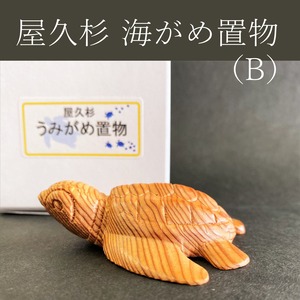 屋久杉　海がめ置物（B）