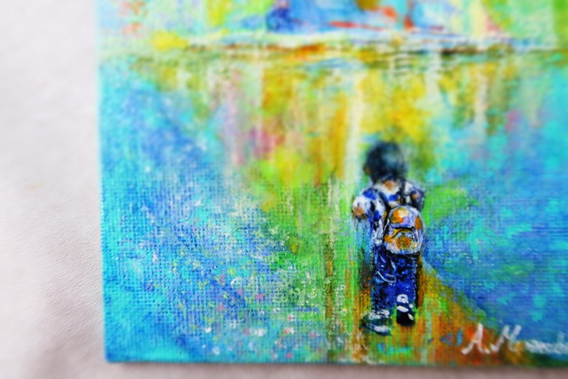 【ORDER】 " ハジマリノヒカリ - For Yudai " CANVAS PANEL 15.2㎝×10.2㎝