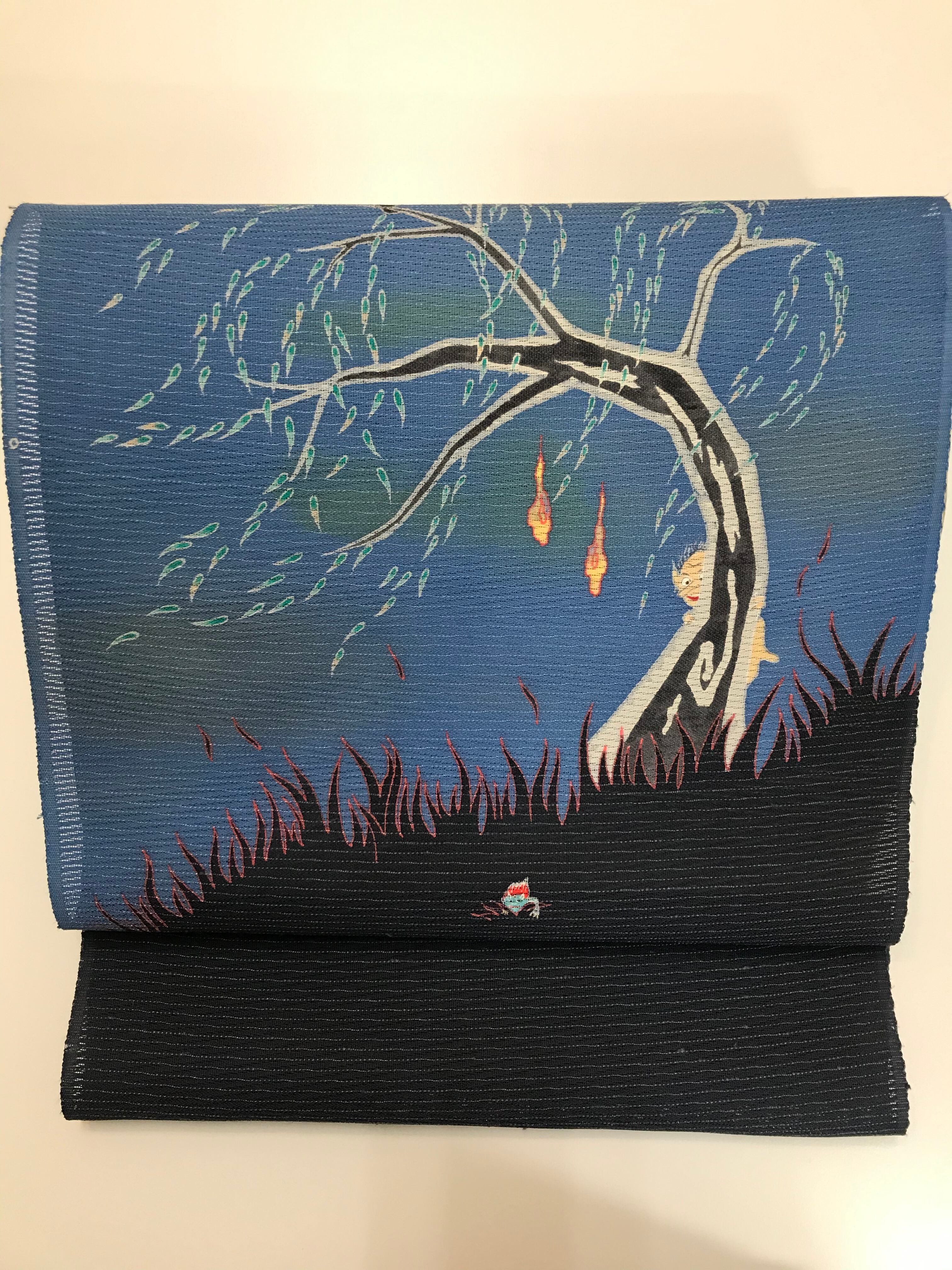 夏名古屋帯 「気配」