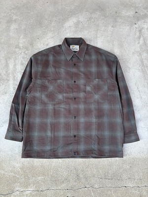 GENIUS CRAft / OMBRE CHECK SHIRT L/S / 長袖 / チェックシャツ