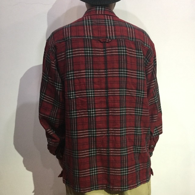 『送料無料』THE NORTH FACE チェック柄長袖シャツ A5 M アウトドア