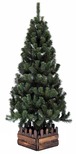 クリスマスツリー150cmスリム濃緑 品質保証高級ツリー木枠付【クリスマスツリー スリム】　1個