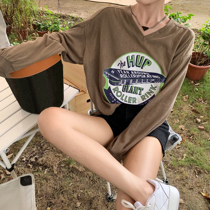 Tシャツ シャツ ルーズスタイルサマー薄手トップス ロング 夏物 ブラックストロベリース30261284265