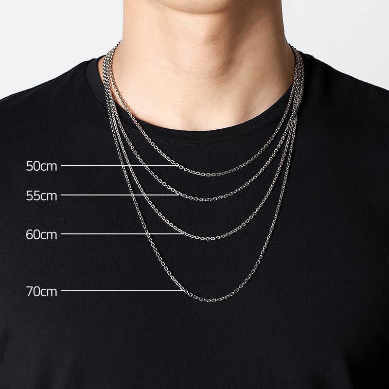 【燻し加工 】VIEWLU スリーピング ビューティーペンダント シルバー925 シルバー925 燻し加工 幅4.0mm 長さ38~80cm ベネチアンチェーン